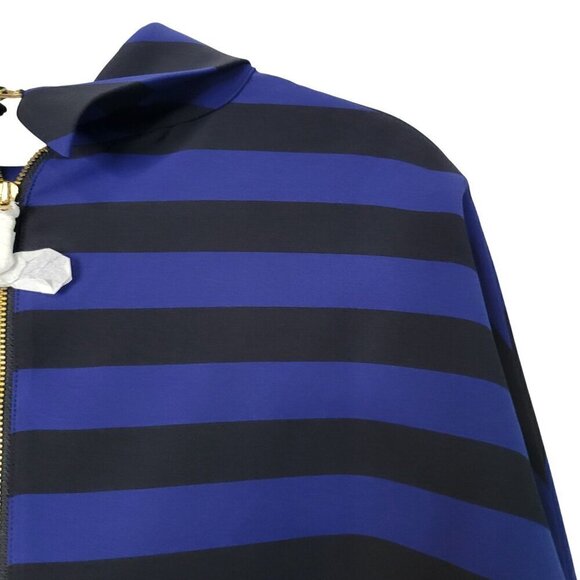 NWT Chico's Black Label Miter Stripe Top Blouse Black & Royal Blue Size S (0) - Picture 11 of 13